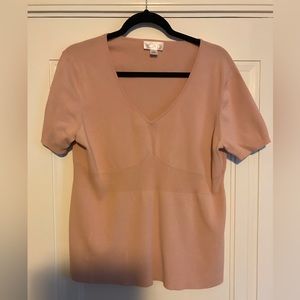 Loft shirt with a ribbed banding at waist in size X-LARGE